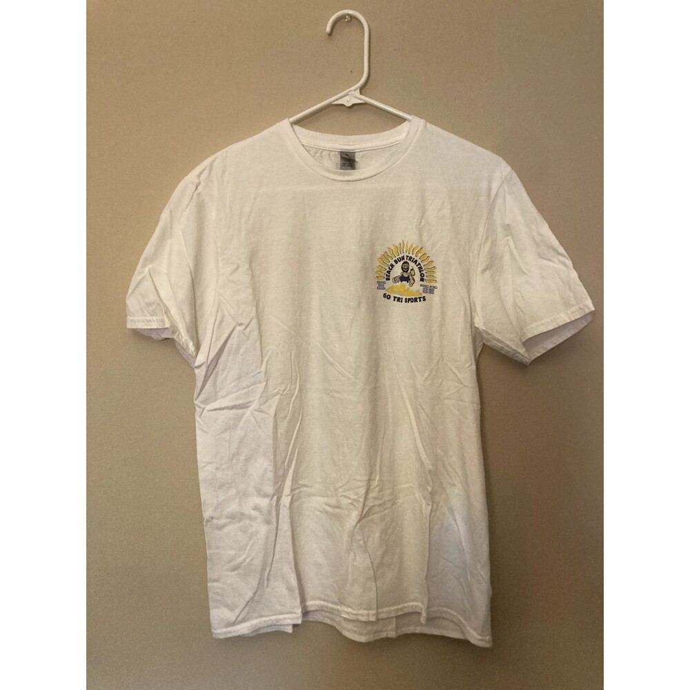 Vintage 80/90’s 'Beach Bum Triathlon' Graphic Printed T Shirt - size S